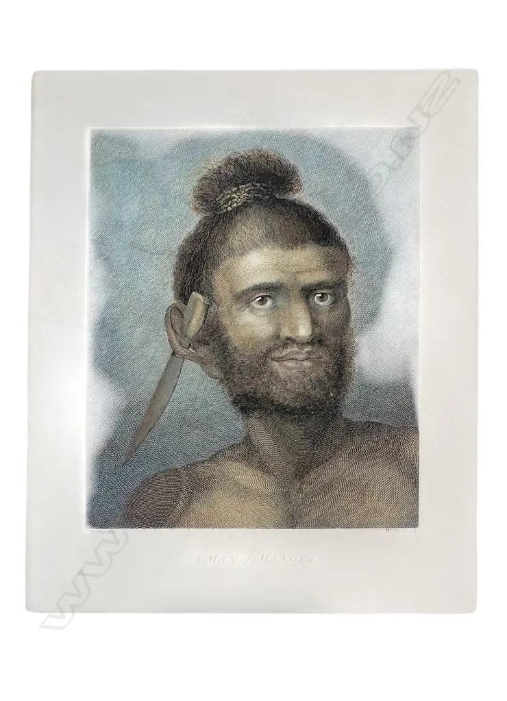 John Webber (1751-93)/William Sharp (1749-1824) ‘A MAN of MANGEA', Image 1++